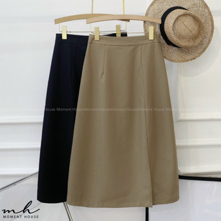 VÁY MIDI XẺ - Gợi ý outfit mix match cùng váy midi trơn đơn giản, diện quanh năm suốt tháng ko lo lỗi mốt cho nàng