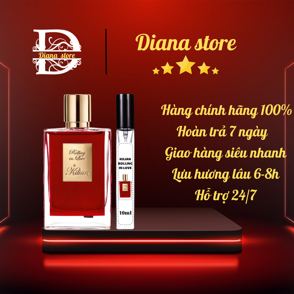 [AUTH] Nước Hoa Nữ Chiết Mini Dùng Thử Kilian Rolling In Love Mẫu Thử 10ml
