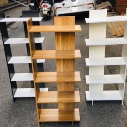 Kệ sách gỗ 5 tầng kệ góc tường gỗ MDF chống nước đa năng hiện đại,kệ góc tường đa dụng giá rẻ 2022