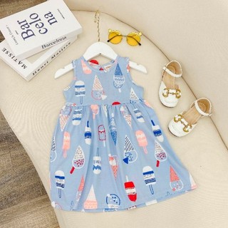 Đầm sát nách bé gái