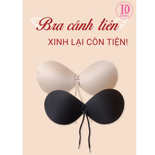 Áo dán nâng ngực chống tụt bám dính chắc chắn đệm dày dây rút tạo khe tự nhiên hang Cao Cấp chuẩn loại 1