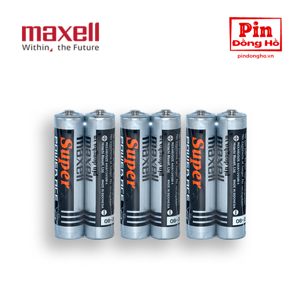 Bộ 20 viên Pin Tiểu AAA  Maxell Super Power Ace 1.5V R03 2P Chính Hãng Made in Indonesia