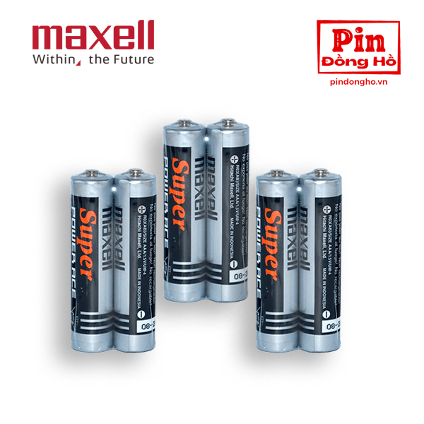 Bộ 20 viên Pin Tiểu AAA  Maxell Super Power Ace 1.5V R03 2P Chính Hãng Made in Indonesia