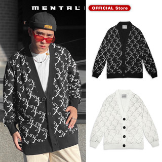 Áo Cardigan Họa Tiết Monogram Cao Cấp MENTAL® Monogram Cardigan