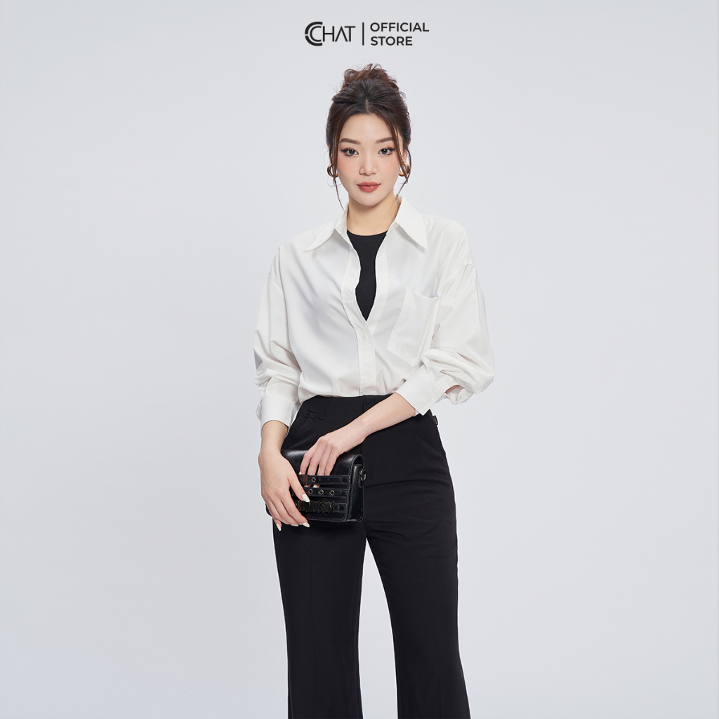 Áo Sơ Mi Nữ Form Rộng Dáng Suông Chất Thô Cao Cấp 93SDT2001ST