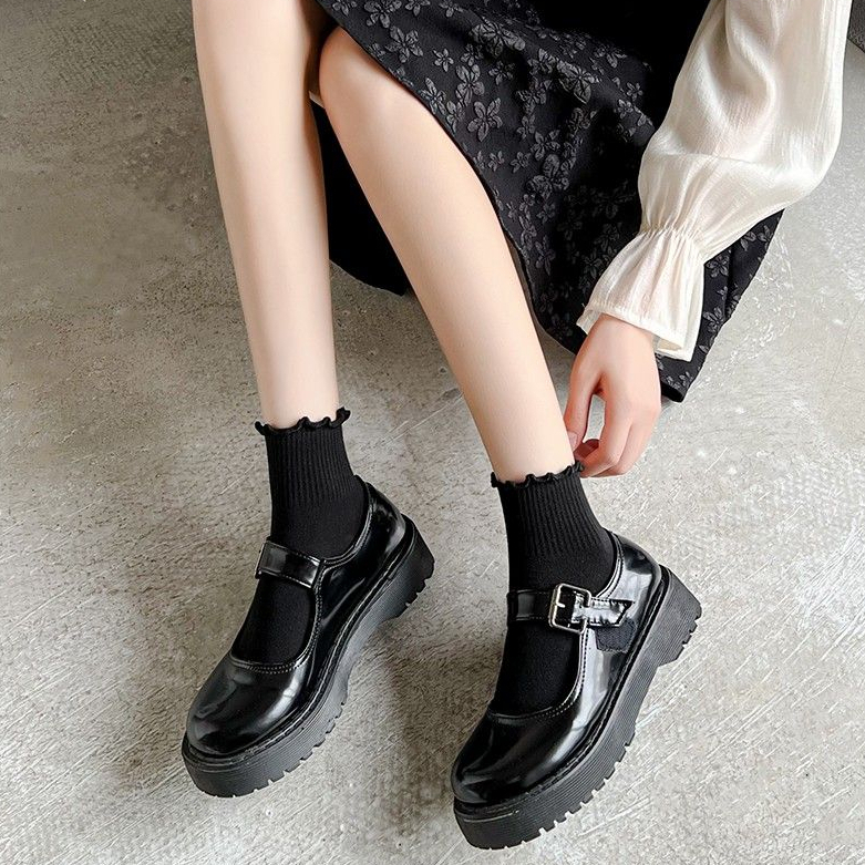 Vớ Phối Ren Đính Nơ Phong Cách lolita Nhật Bản Dễ Thương Cho Nữ，Jk, trẻ trung năng động