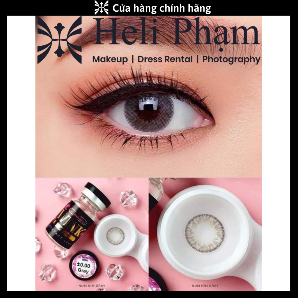 Lens Mắt Kính Áp Tròng Nâu WINK Giãn Nhẹ Không Độ Tự Nhiên Trong Veo chính Hãng Thái Lan