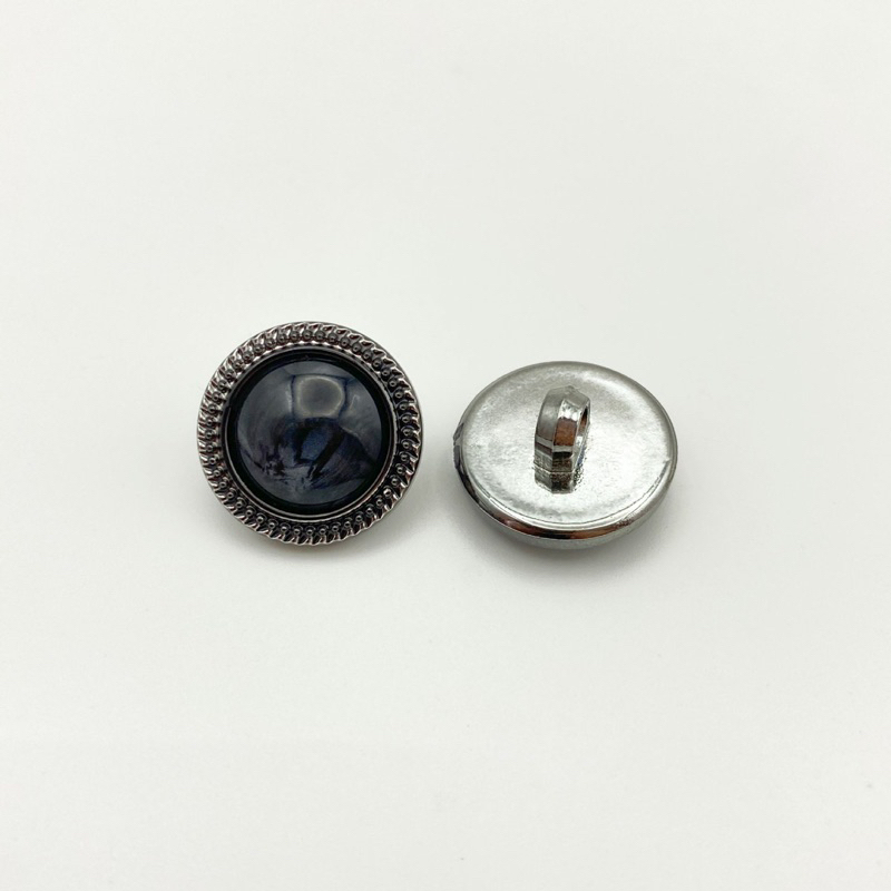 Khuy (cúc) nút Nhựa ngọc đen cỡ 1.8cm ms9012