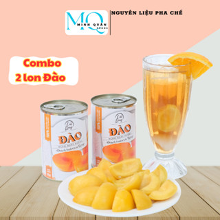 Combo 2 lon Đào ngâm nước đường Cát Long 425gr