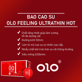 Bao cao su OLO đỏ siêu mỏng