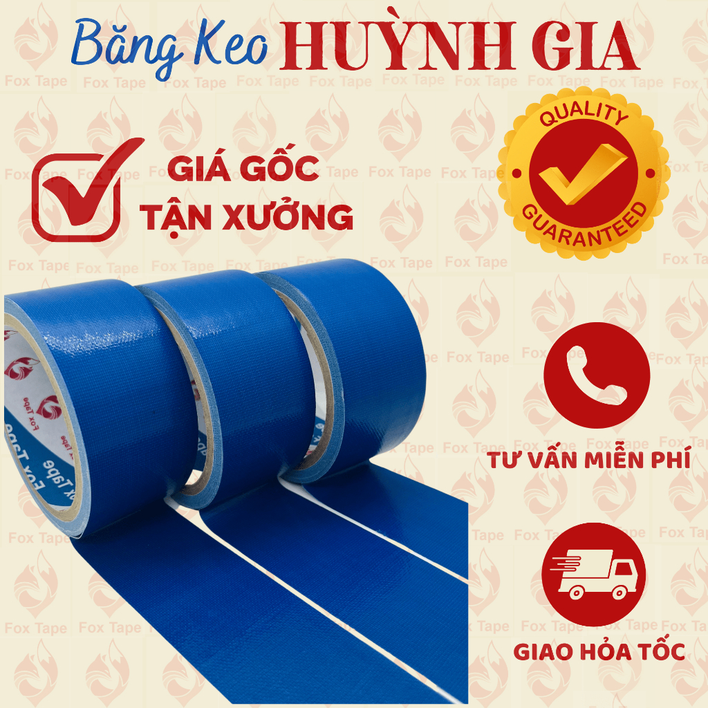 5 Cây Băng Keo Vải Dán Bao, Dán Bạc, Dán Thùng Chịu Lực