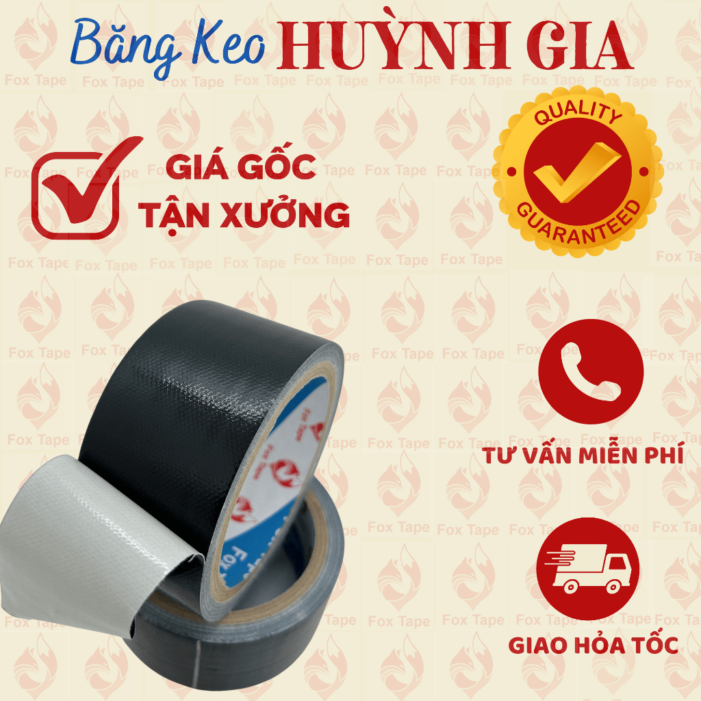 5 Cây Băng Keo Vải Dán Bao, Dán Bạc, Dán Thùng Chịu Lực