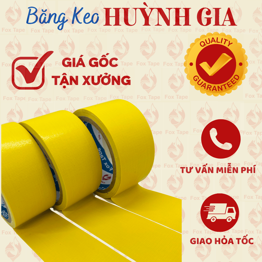 5 Cây Băng Keo Vải Dán Bao, Dán Bạc, Dán Thùng Chịu Lực