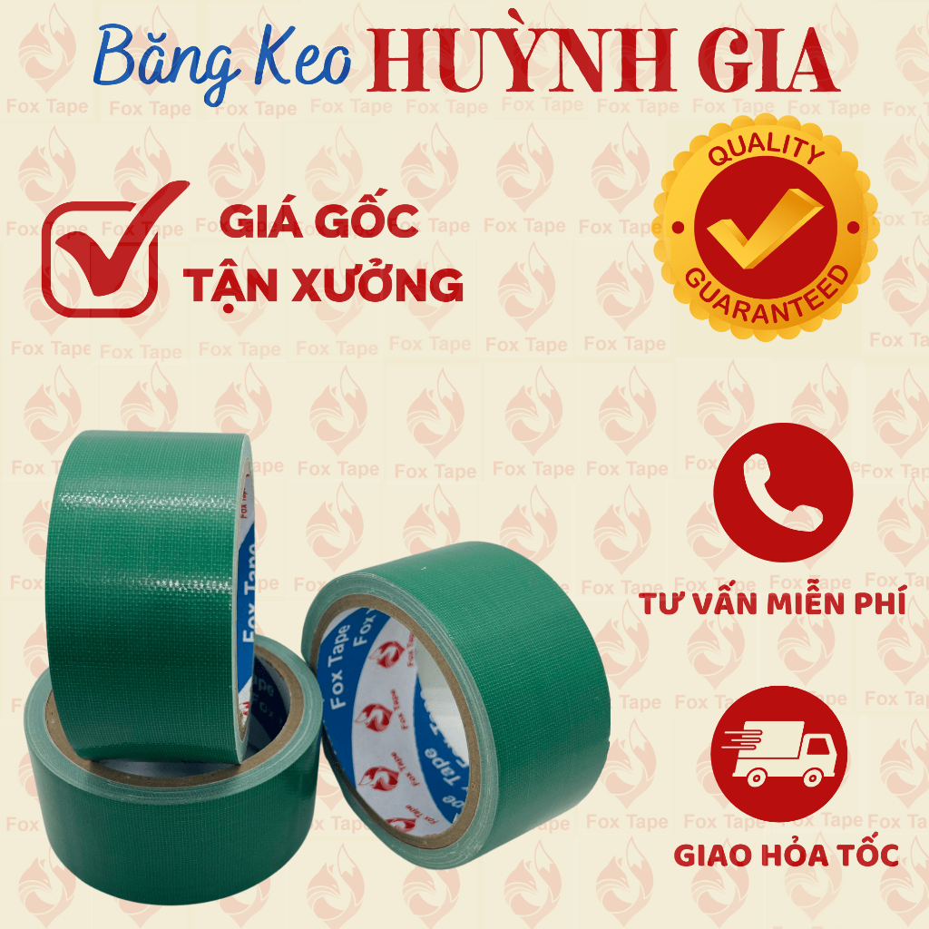 5 Cây Băng Keo Vải Dán Bao, Dán Bạc, Dán Thùng Chịu Lực