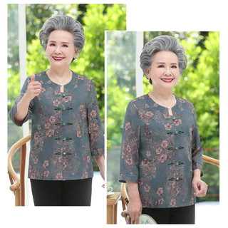 Áo gấm hoa cho bà cao niên