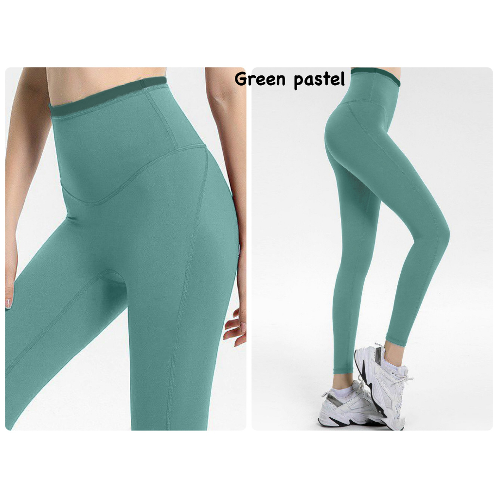 Quần Legging Dài Tập Gym Cạp Cao Nữ F21 Siêu Xinh