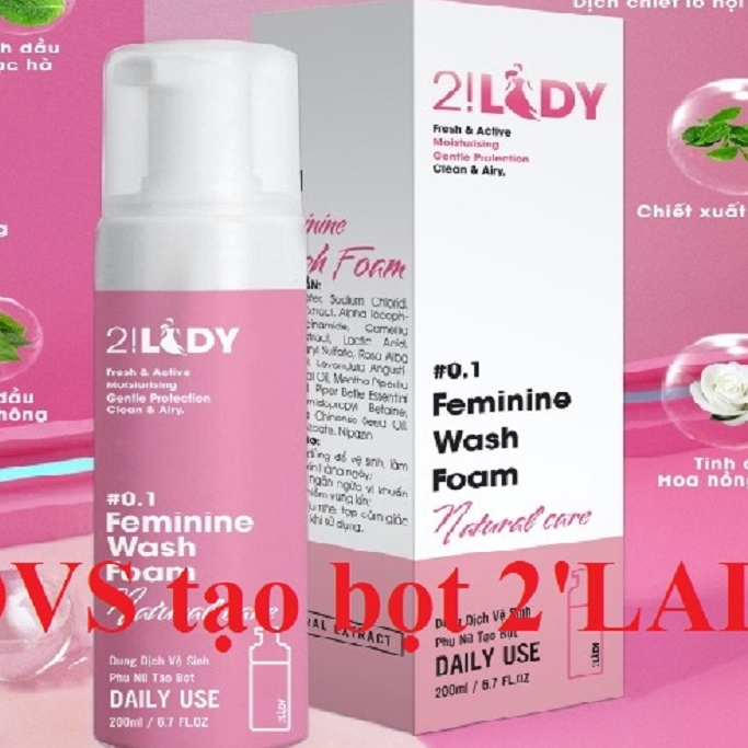 Dung dịch vệ sinh phụ khoa tạo bọt 2 Lady Magic Skin [2LADY CHÍNH HÃNG MAGICSKIN]