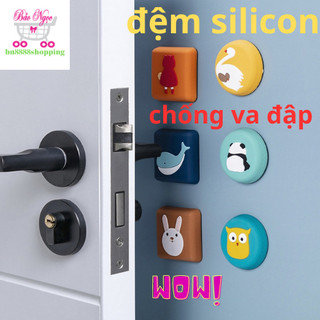 Đệm cửa chống va đập cao su silicon dán tường
