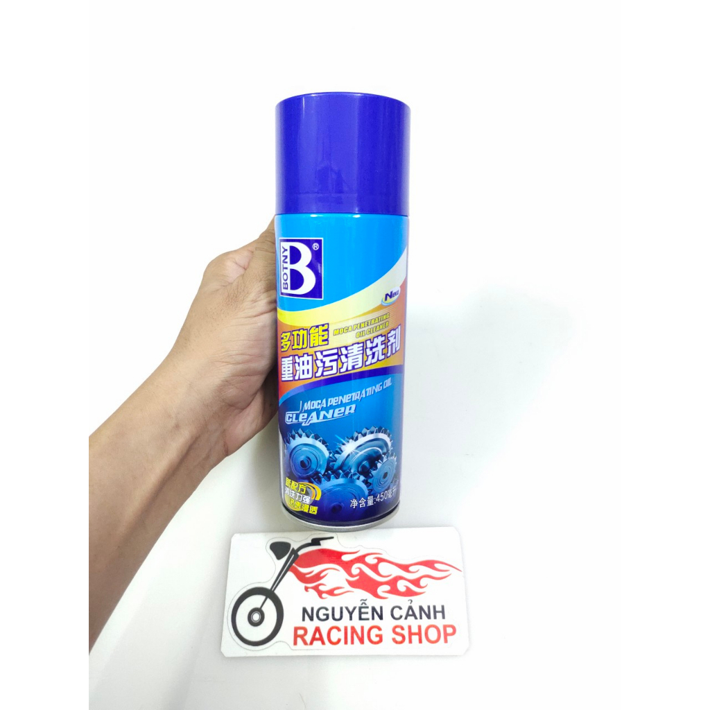 Chai xịt rửa sên- dưỡng sên- xút bình xăng con xe máy