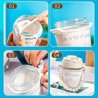 CỐC THUỶ TINH - CỐC QUAI 350ML