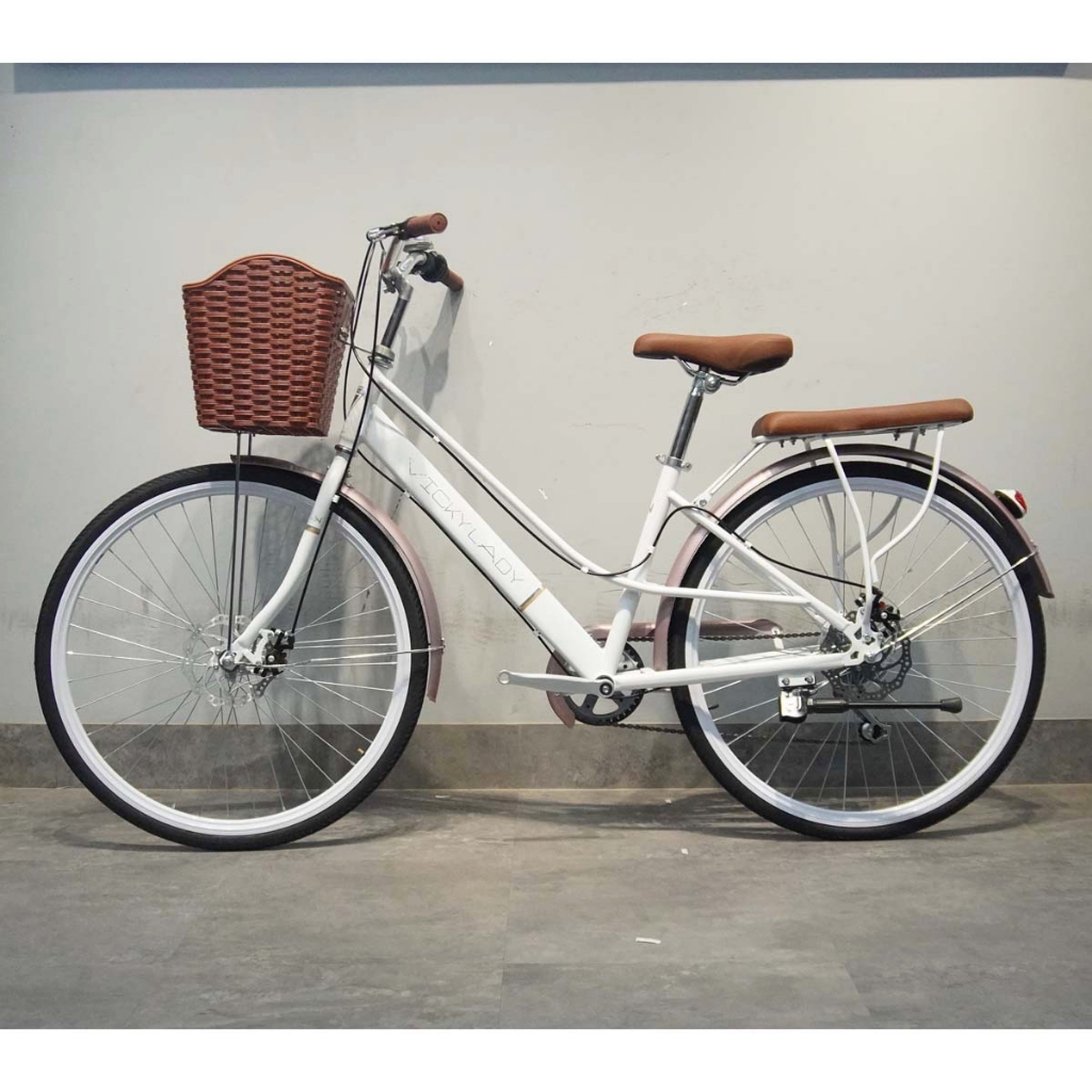 Xe Đạp Nữ Vicky Lady Vành 26 Thiết Kế Cổ Điển Và Công Nghệ SHIMANO Revoshift Hiện Đại