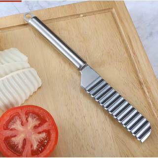 Dao Cắt Lát Sóng Rau Củ Quả Inox 304, Dao Cắt Tỉa Tạo Hình Củ Quả, Dao Thái Thạch Làm Chè