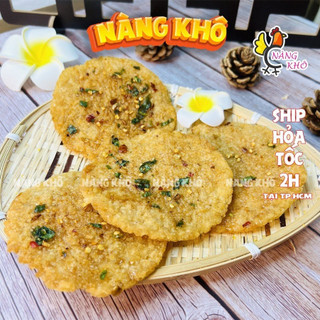 Cơm Cháy Chiên Mắm Hành Ớt Nàng Khô ( Giòn ngon - Đậm vị ) | 1 Gói - 3 bánh