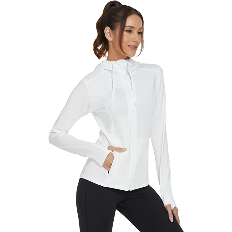 Áo khoác nữ thể thao RBX ACTIVE xuất Mỹ màu trắng