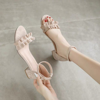 GIÀY SANDAL CAO GÓT PTS92 CÓ MÀU ĐEN CAO 7P,THỜI TRANG MỚI 2023.