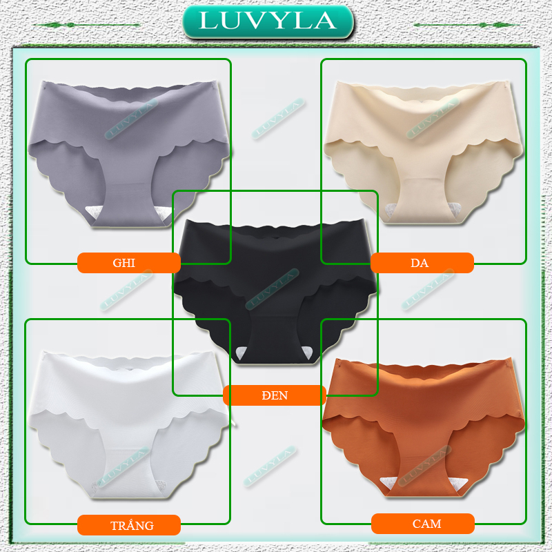 Quần lót nữ su đúc thun lạnh không viền kháng khuẩn tàng hình LUVYLA QLS03