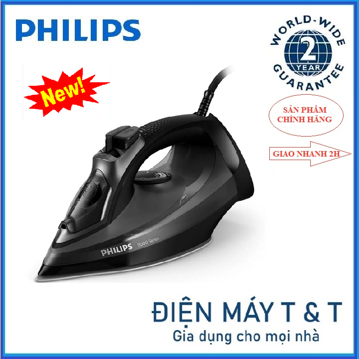 Bàn ủi hơi nước Philips DST5040 mẫu mới 2023 - Bảo hành chính hãng 24 tháng