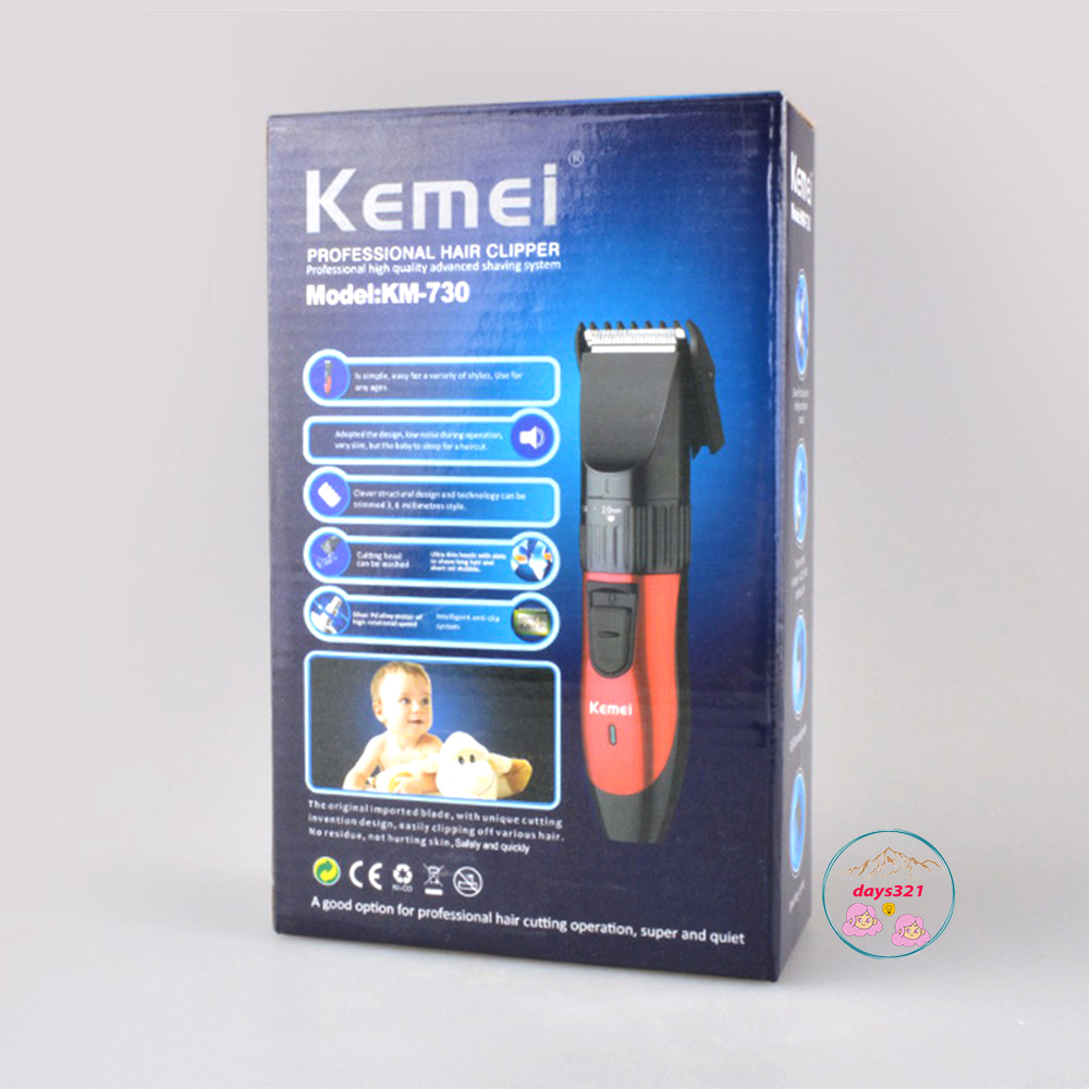 Tông đơ cắt tóc Kemei KM-730 sạc điện cho trẻ em hoặc cho thú cưng