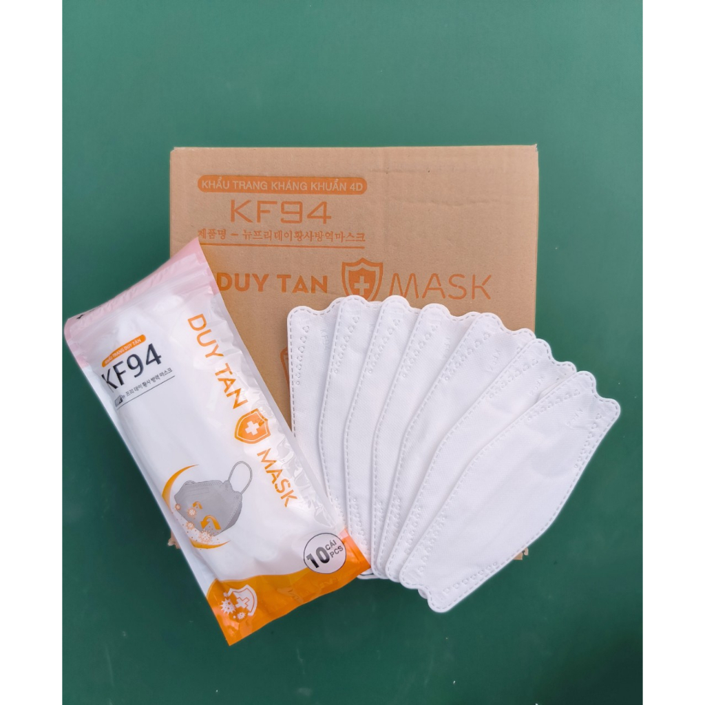 -1 thùng 300 cái khẩu trang 4 lớp KF94 DUY TAN Mask 4D Hàn Quốc chống bụi mịn và kháng khuẩn cực tốt