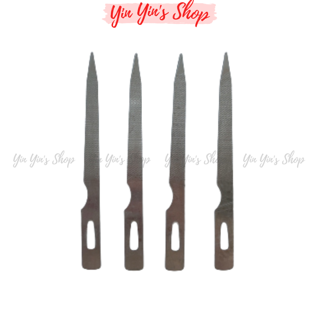 Dũa Móng Tay Sắt Chuyên Dụng 2 Mặt Làm Nail, Lấy Khóe Móng Dài 12.5Cm