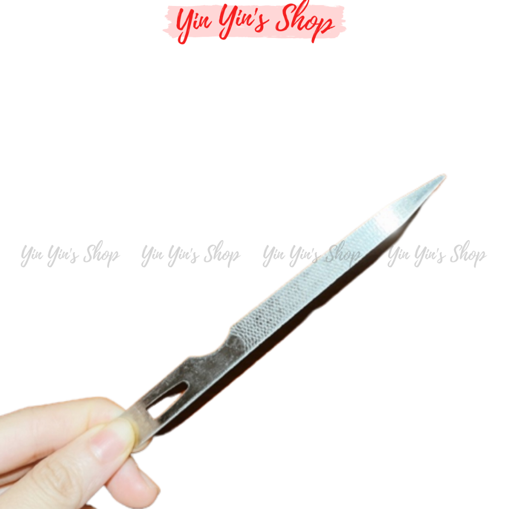 Dũa Móng Tay Sắt Chuyên Dụng 2 Mặt Làm Nail, Lấy Khóe Móng Dài 12.5Cm