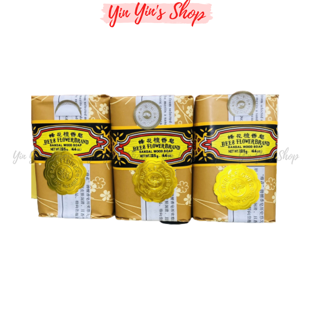 Xà Phòng, Xà Bông Cục Trầm Đàn Hương Con Ong Bee Flower Thailand 125Gram