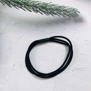 Dây buộc tóc, chun buộc tóc 3 sợi màu đen