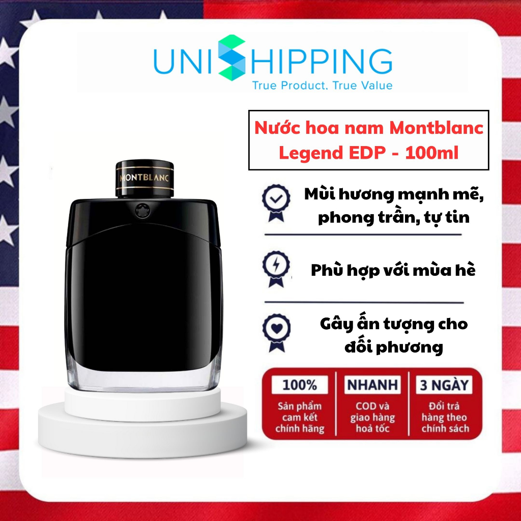Nước hoa nam Montblanc Legend EDP 100ml chính hãng mạnh mẽ, tự tin Unishop28