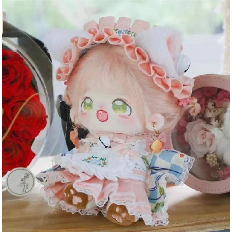 Set outfit Meow Meow Restaurant đỏ/ hồng fullset - Sẵn