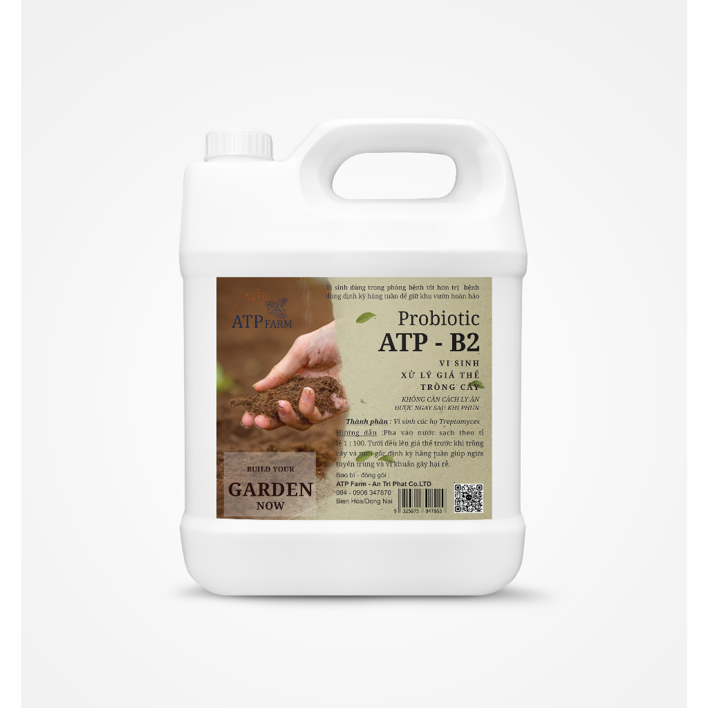 ATP Farm: ATP - B2 Vi sinh xử lý đất giá thể trồng cây