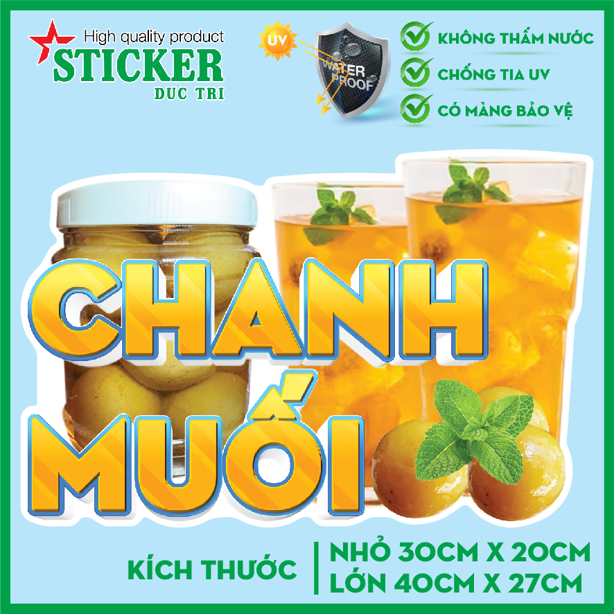 🔥 DECAL DÁN CHANH MUỐI 🔥 DÁN TƯỜNG, XE, TỦ KÍNH...