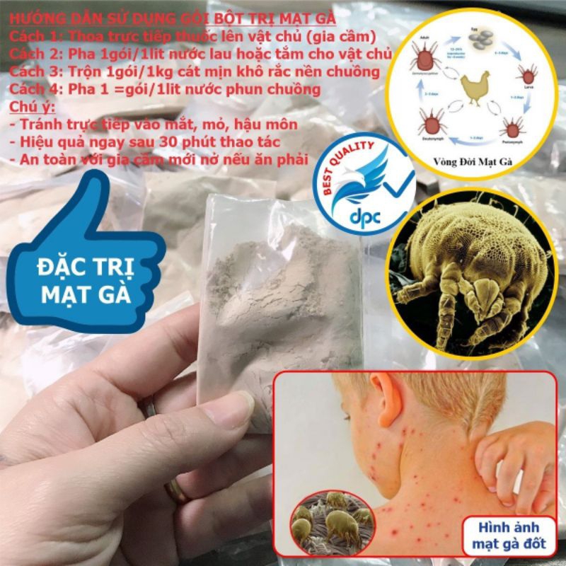 Diệt mạt gà( mò gà, rận chó mèo) hết sạch mạt 100%