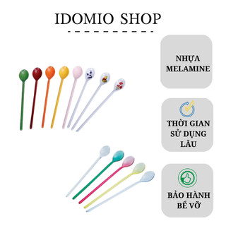 Muỗng Nhựa Melamine Nhiều Màu Ngẫu Nhiên