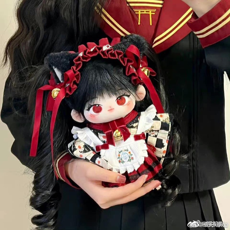 Set outfit Meow Meow Restaurant đỏ/ hồng fullset - Sẵn