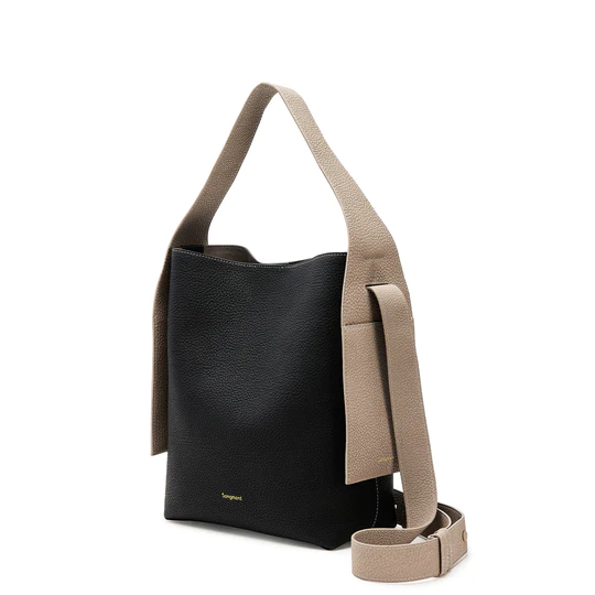 Túi Xách Unisex Đựng Laptop Phong Cách Tối Giản Thời Trang Thanh Lịch Màu Đen
