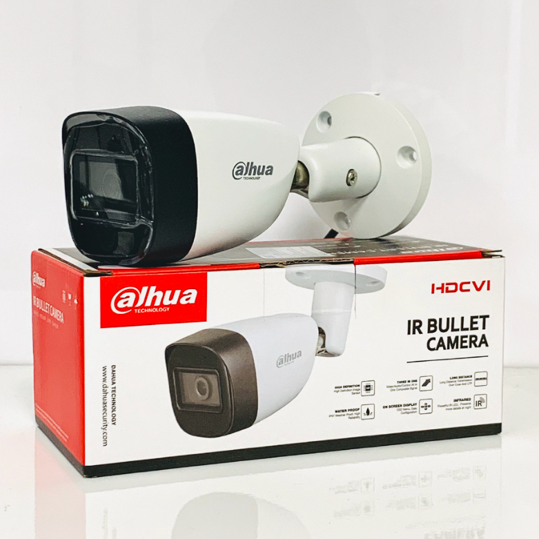 Camera DAHUA DH-HAC-HFW1200CMP-A-S5 / HAC- HFW1200CLP-IL-A có màu có micro, chính hãng