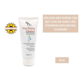 Sữa rửa mặt không tạo bọt cho da nhạy cảm fixderma non drying cleanser 60g