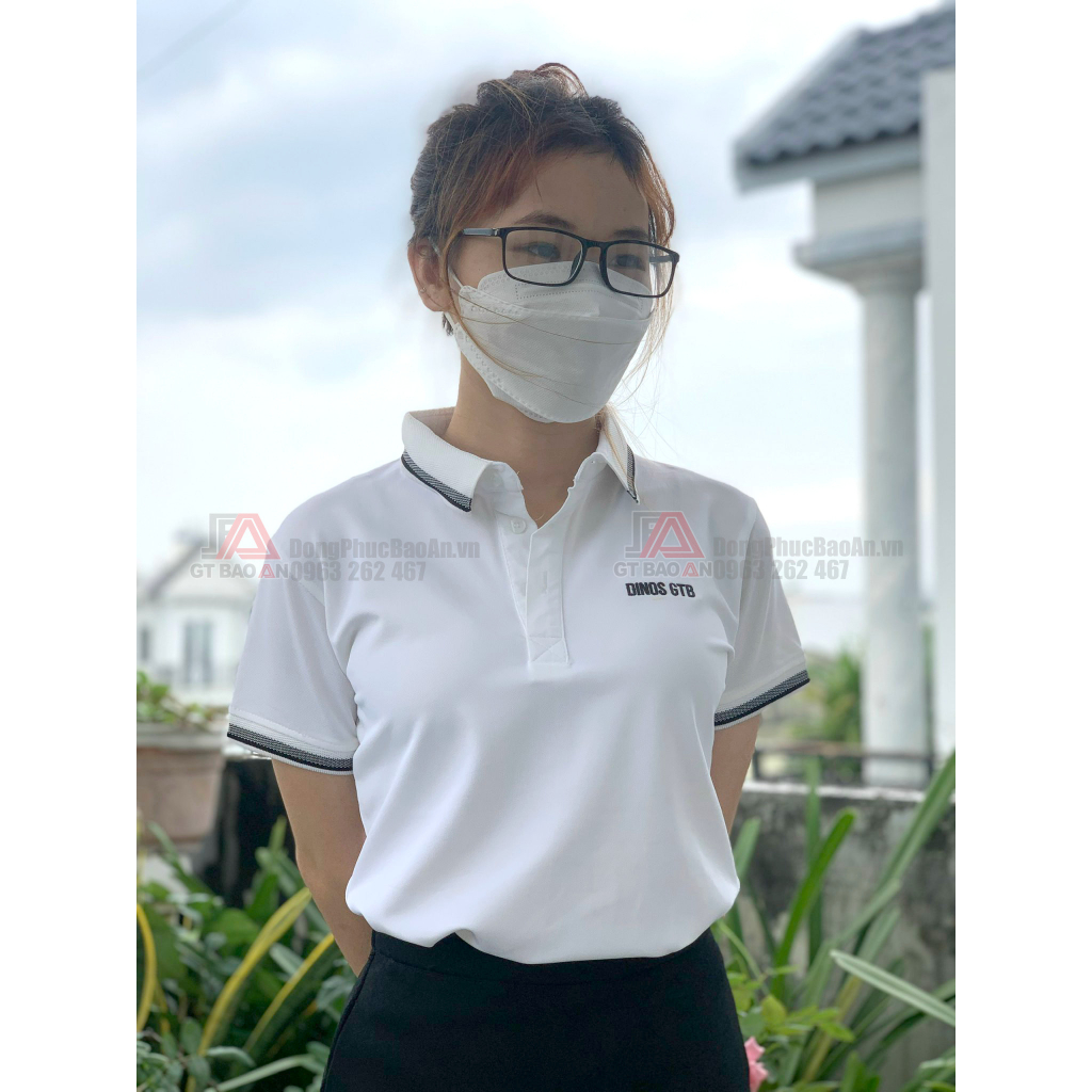 Áo thun nữ cổ bẻ tay ngắn nhiều màu vải Poly Thái cao cấp co giãn 4 chiều, áo thun polo đồng phục công sở, giáo viên