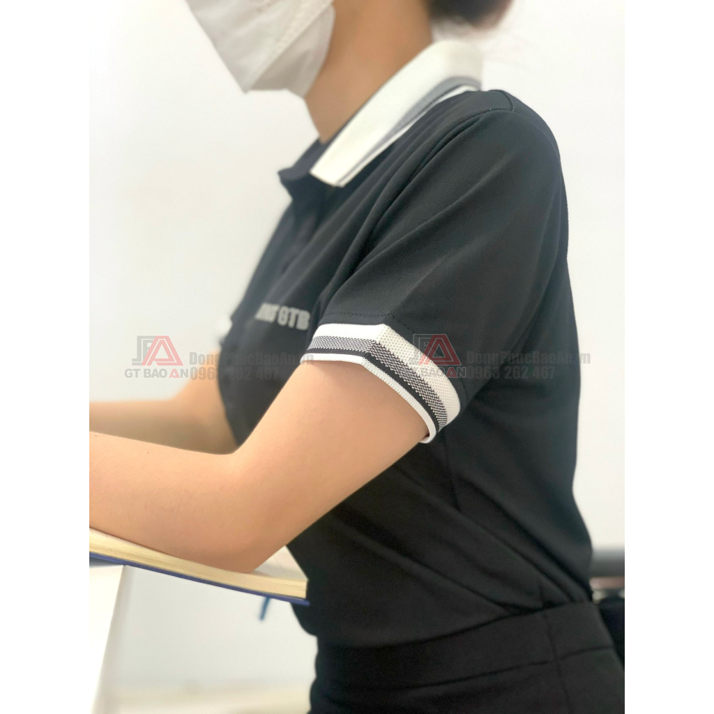 Áo thun nữ cổ bẻ tay ngắn nhiều màu vải Poly Thái cao cấp co giãn 4 chiều, áo thun polo đồng phục công sở, giáo viên