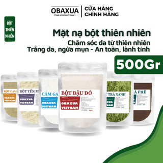 [ 500Gr] Bột mặt nạ Organic các loại nguyên chất sạch mịn 100%, Bột handmade